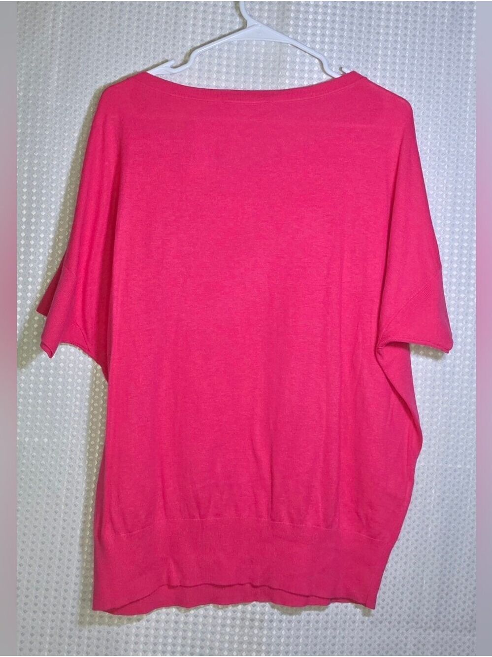 LOFT Hot Pink Dolman Sleeve Sweater Top NWT Women's 2X Button Sleeve - Picture 4 of 15